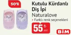 NATURALOVE KUTULU KÜRDANLI DİŞ İPİ 50'Lİ